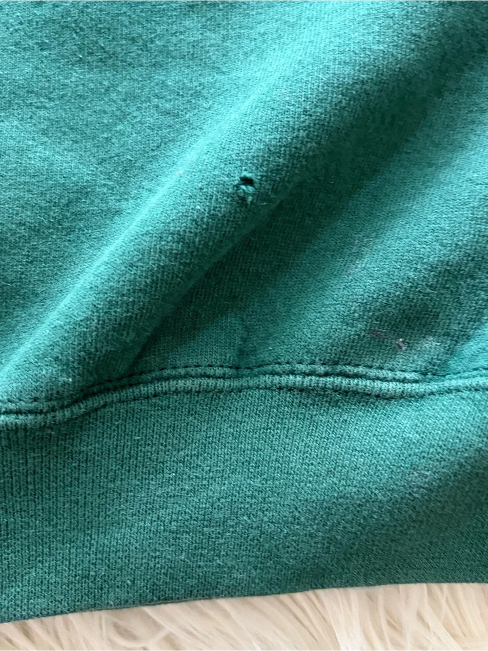 Vintage 90s Adidas Forest Green Heavy Weight Trefoil Embroidered Hoodie Size XL
